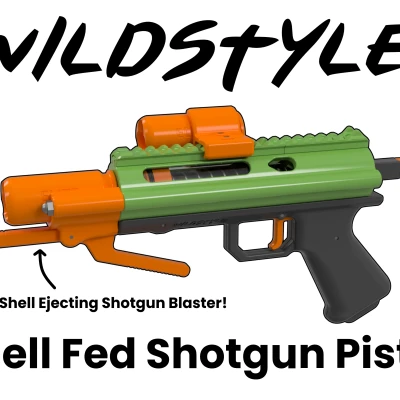 Wildstyle - Súng lục Shotgun Nạp Vỏ (Tự làm Nerf)