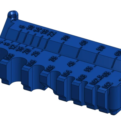 Dụng Cụ Đo Bu Lông/Vít Metric Gridfinity