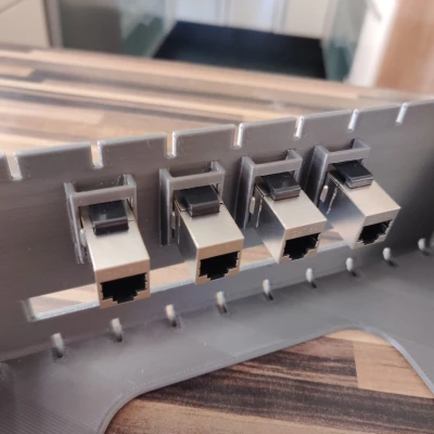 Khung Gắn Rack 19" 2U cho Router Fritzbox / Switch PoE / Raspberry