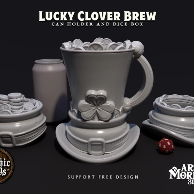 Hộp Xúc Xắc Lucky Clover Brew - Mythic Mugs