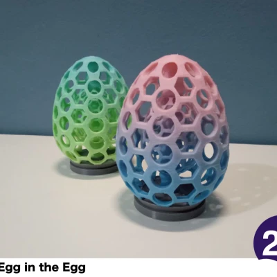 Trứng trong trứng, đồ trang trí vui nhộn, không cần hỗ trợ