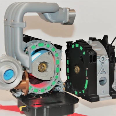 Mô hình động cơ Wankel Rotary 13B-REW Mazda RX7 - Hoạt động - bản chỉnh sửa