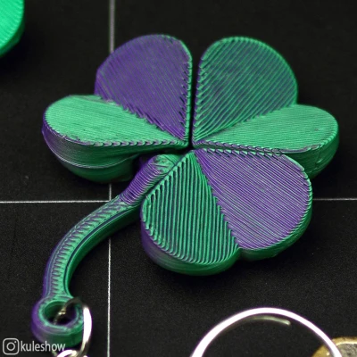 Móc Khóa Cỏ Ba Lá Dẻo