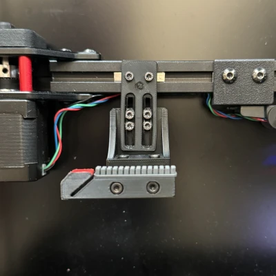 (Phiên bản mới!) Bộ đỗ vòi phun gắn ray dẫn động có thể điều chỉnh, cọ rửa silicone cho Voron (2.4/Trident)