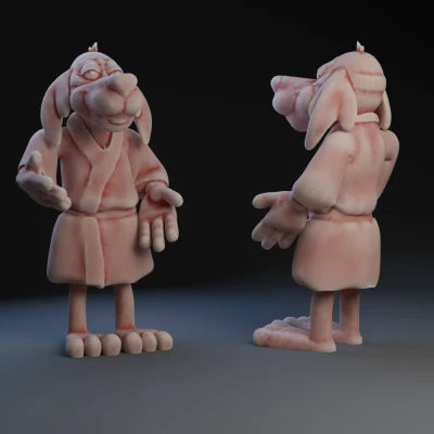 Mô Hình Chó Hồng Kông Phooey