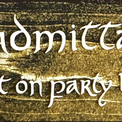 Biển "Cấm Vào" Hobbit Chúa Tể Những Chiếc Nhẫn - HueForge