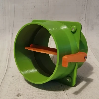 Van Chặn Không Kẹt Loại Van Bướm/Van Tiết Lưu 100mm / 4" cho Mạng Lọc Bụi Xưởng