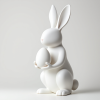Mẫu Tượng Thỏ Phục Sinh Mộc Mạc – Phong Cách Nông Trại - Thumbnail 1