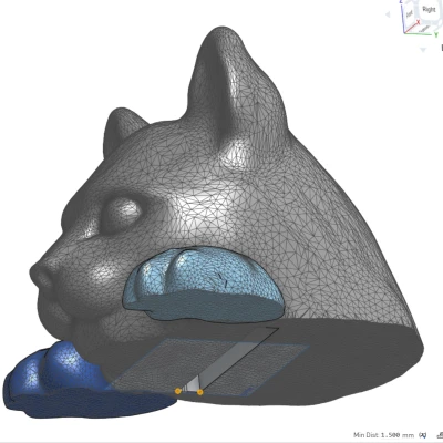 Dấu trang hình mèo dày dặn
