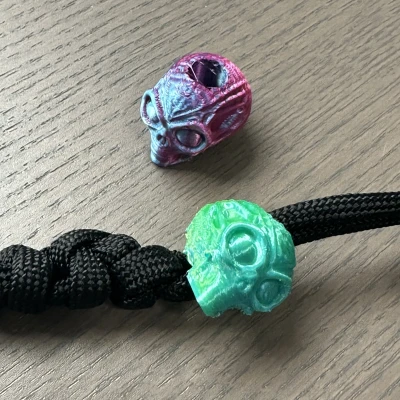 Hạt Paracord Hình Đầu Lâu Người Ngoài Hành Tinh Ướp Xác