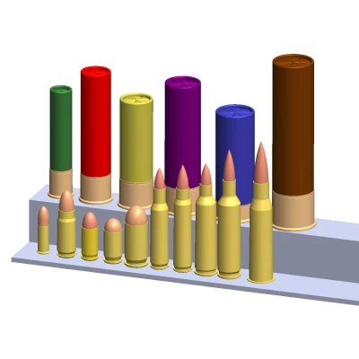 Mô Hình Đạn Dược Nhiều Cỡ Nòng