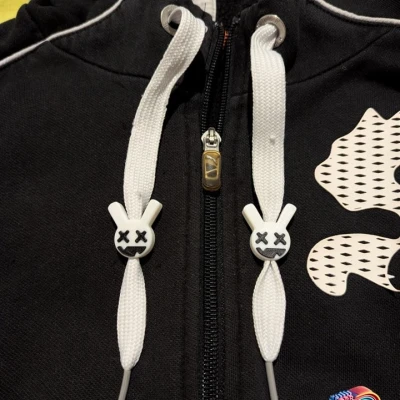 Hạt Khóa Dây Áo Hoodie Thỏ Đáng Sợ