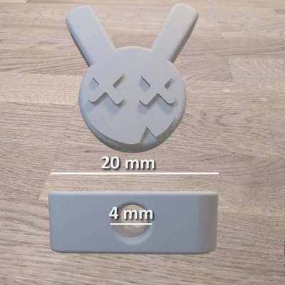 Hạt Khóa Dây Áo Hoodie Thỏ Đáng Sợ