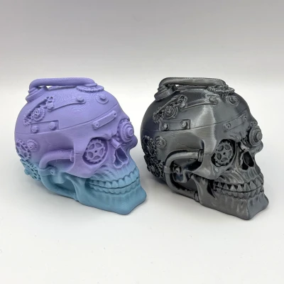 Đầu Lâu Bánh Răng Phong Cách Cyberpunk