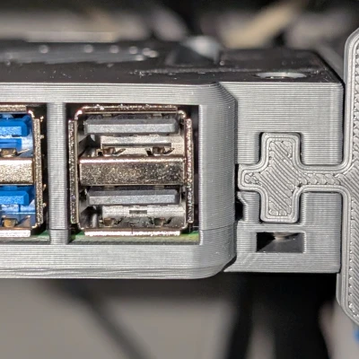 Vỏ Case Raspberry Pi 5 Gắn Rack Có Tùy Chọn PoE HAT và Quạt