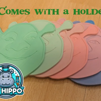 Đế Lót Ly Shrek và Giá Đựng