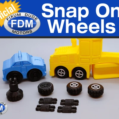 Bánh Xe Chính Hãng Gắn Ngoài Cho Xe FDM Fixum Dude Motors In Liền