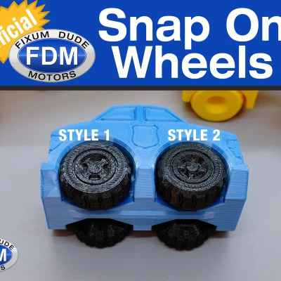 Bánh Xe Chính Hãng Gắn Ngoài Cho Xe FDM Fixum Dude Motors In Liền