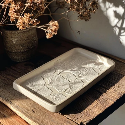 Khay Nature Lines - Lá Bồ Đề Tinh Tế