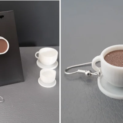 Bông Tai Ly Cà Phê