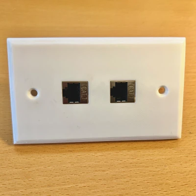 Tấm Ốp Lưng Ổ Cắm Ethernet Cho Cặp Nối hoặc Ổ Cắm Keystone