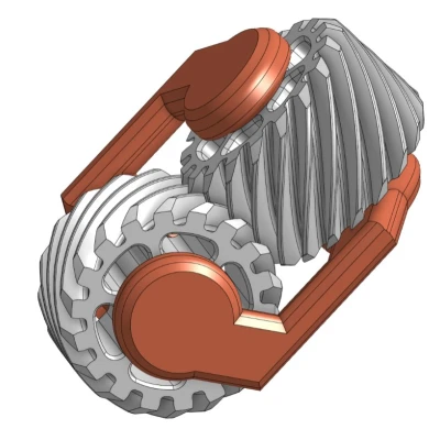 Mô hình Gear fidget - Bánh răng xoay