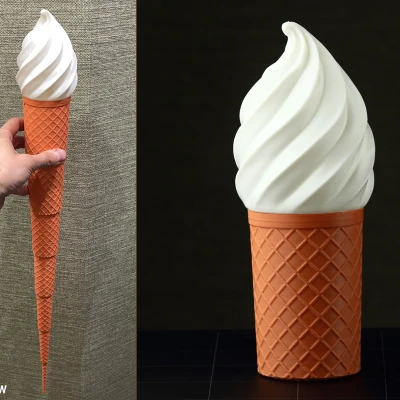 Cây Kem Ốc Quế Gấp Gọn