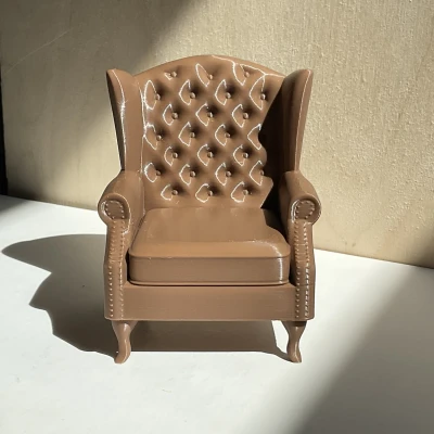 Ghế bành da cổ điển