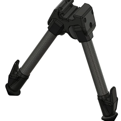 CPod: Bipod Picatinny Nhẹ, Điều Chỉnh Được Làm Từ Ống CF