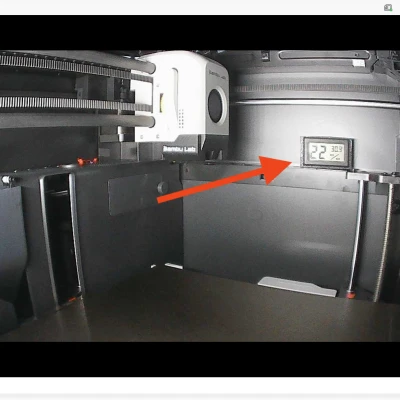 Bambu X1C P1P P1S - Nhiệt kế theo dõi từ xa (gắn trên/dưới)