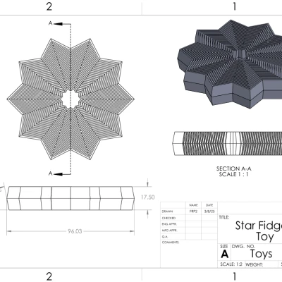 Ngôi Sao Fidget Đa Khối