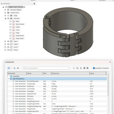 Kẹp ống in liền, tùy biến hoàn toàn