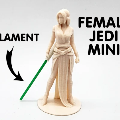 Mô Hình Nữ Jedi Cầm Kiếm Filament