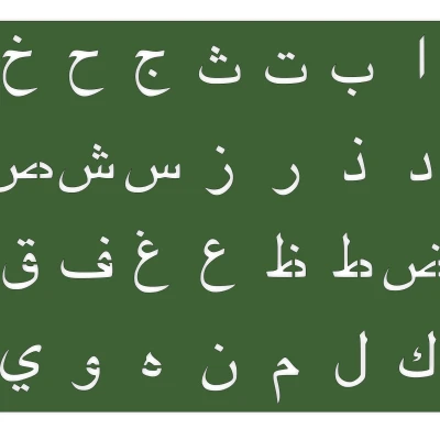 Mẫu Vẽ Bảng Chữ Cái Tiếng Ả Rập (fusion360)