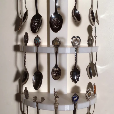 Kệ Treo Tường Trưng Bày Muỗng Sưu Tầm Đẹp Mắt