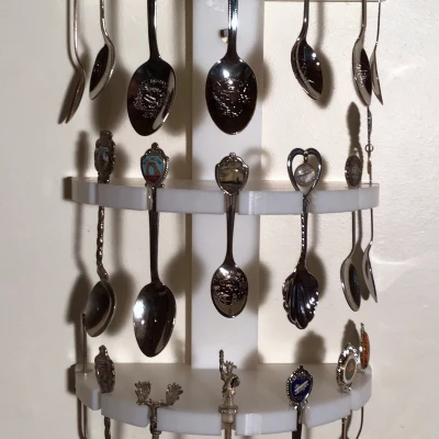 Kệ Treo Tường Trưng Bày Muỗng Sưu Tầm Đẹp Mắt