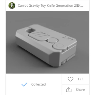 Remix Dao Găm Đồ Chơi Trọng Lực Cà Rốt Thế Hệ 2 (Không cần vít, keo)