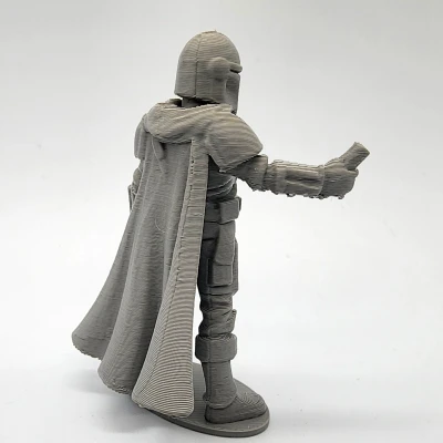 Mô Hình Mandalorian Mini kèm Darksaber bằng Sợi Nhựa