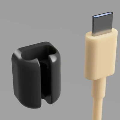 Chỗ cắm cáp USB-C, giữ dây gọn gàng trên bàn làm việc/bàn học