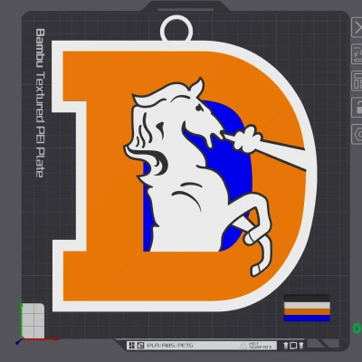 Logo Dây Chuyền "Denver Broncos Retro Oversized"