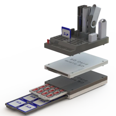 Hộp đựng thẻ SD & Micro SD kèm giá đỡ USB Stick