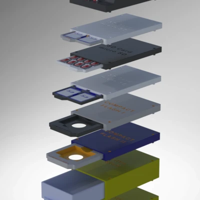 Hộp đựng thẻ SD & Micro SD kèm giá đỡ USB Stick