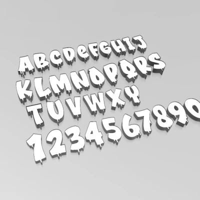 Chữ LED Phong Cách Graffiti Đô Thị / Letter