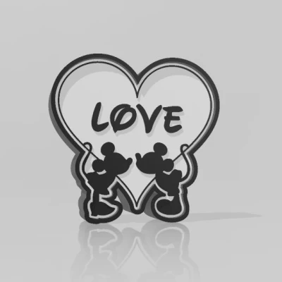 Mô Hình Disney LOVE Lampe - Đèn tình yêu