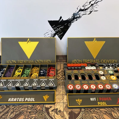 Aeon Trespass: Odyssey - Khay Lớn Đựng Tất Cả Token & Xúc Xắc