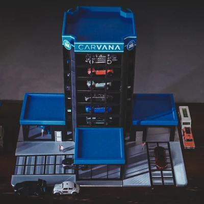 Carvana (Tỷ lệ 1:64) Showroom Cất giữ Xe Hot Wheels