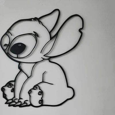 Trang trí tường Stitch và Angel