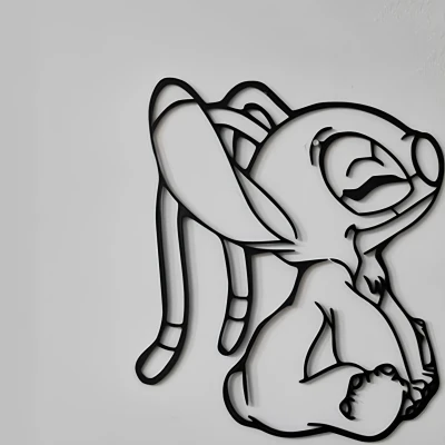 Trang trí tường Stitch và Angel