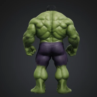 Mô hình Hulk 3D