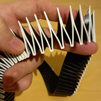 Vòng Cổ In Kiểu Bình Hoa Dẻo